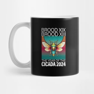 Cicada Brood Xix Brood Xiii Year Of The Cicada 2024 Mug